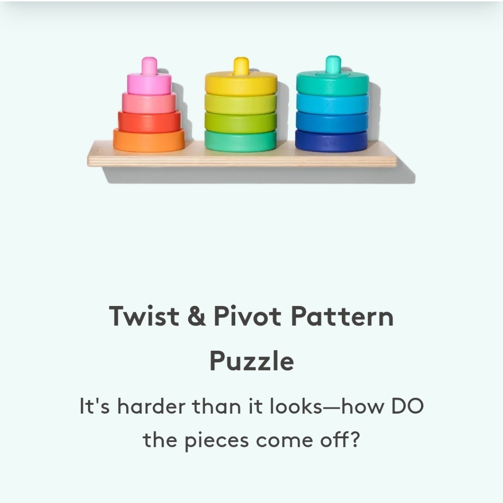 Lovevery Twist and Pivot Pattern Puzzle (Months 31-33)